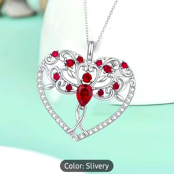 NEW Tree of Life Heart Necklace - Picture 1 of 6